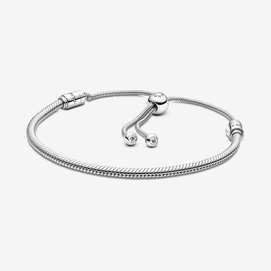 Pandora Moments Snake Chain Slider Bracelet( Pandora Moments 蛇链滑扣手链)